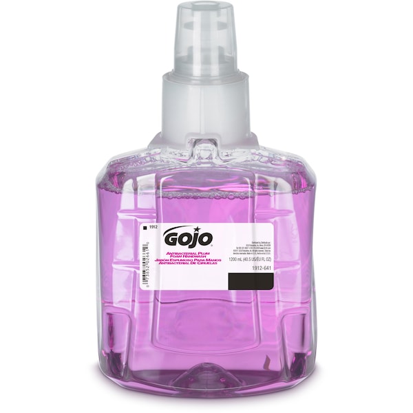 Gojo Foam Handwash, f/LTX-12, Antibacterial Plum, 1200mL, PE, PK 2 GOJ191202 - main